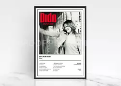 Buy Dido Life For Rent Album Single Cover Poster / Music Gift • 8£