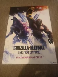 Buy Godzilla X Kong The New Empire 2024 Movie Poster Print A3 • 3£