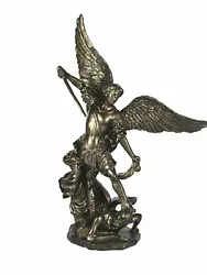 Buy Archangel Holy Michael Statue Sculpture Vs Lucifer Bronze Finish 4.33  (11cm) • 37.58£