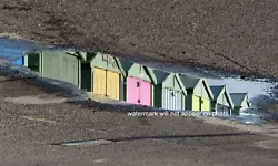 Buy ACEO Brighton Beach Huts Reflection Original Photo Print 2.5  X 3.5  By Steve • 2.50£