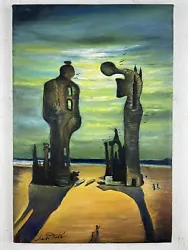 Buy Salvador Dali (Handmade) Oil Painting On Canvas Signed & Stamped 40 X 60 Cm • 552.94£