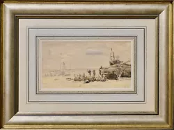 Buy Eugene Boudin (Fr. 1824-1898) Scene De Plage Berck Circa 1870 • 13,387.41£