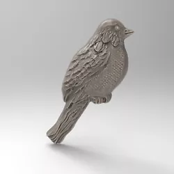 Buy 3D Printable Bird Art Sculpture Flat Back Statue STL Files For CNC Router Laser • 2.32£