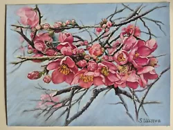 Buy Original Pink Red Sakura Soft Pastel Painting  A3 Size 30×40cm Artwork Flower • 80£