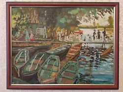Buy Claude Monet - Hand Painted Oil - Bathers At La Grenouillère  • 138.65£