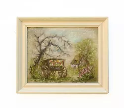 Buy English Country Landscape Thatched Cottage Vintage Oil Painting Framed • 30£