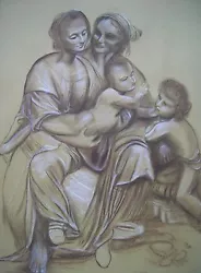 Buy David Aldus Original Leonardo Da Vinci  Virgin Child St Anne Burlington Painting • 7,500£