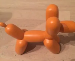 Buy Balloon Dog 'Big Top' Bookend / Sculpture Orange Solid Heavy Resin **NEW** • 20.74£
