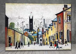 Buy L. S. Lowry The Church In The Hollow CANVAS PAINTING ART PRINT POSTER 1866 • 6.99£