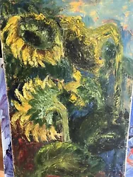 Buy Art Canvas - Sunflowers In Oil • 50£