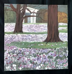 Buy ORIGINAL 1994 WATERCOLOUR PAINTING ART WOODLAND FLOWERS SCENE By Basil Ferron • 29.99£