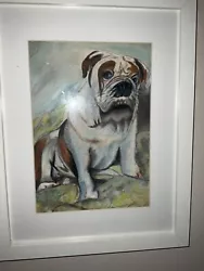 Buy Pastel Picture Of Bull Dog. Original By Me.  • 40£