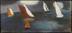 Buy Tessa Newcomb (b. 1955) - Original Oil Painting - 'Gathering On A Dark Sea'. • 850£