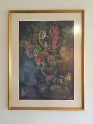 Buy Marc Chagall Fruits And Flowers Granolithography Ars Mundi Signed • 343.89£