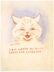 Buy Louis Wain : I Am Happy Because Everyone Loves Me : Archival Quality Art Print • 54.76£