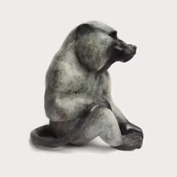 Buy Enjoy A Quiet Moment Alongside This African Baboon, Cast In Solid Bronze • 350£