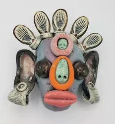 Buy Oni 3rd Eye Baby 2015 Face Sculpture 3sevens Pottery Ceramic Signed As-Is.       • 82.65£