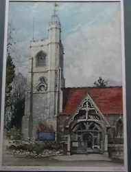 Buy CHURCH Of ST PETER, South Weald - Watercolour Painting By William Porter • 95£