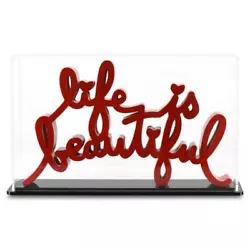 Buy Mr. Brainwash- Life Is Beautiful (Red)  Resin Sculpture With Display Case  • 4,380.94£