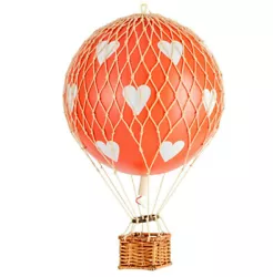 Buy Valentine's Day Red Hearts Hot Air Balloon Model 7  Hanging Aviation Decor Gift • 46.30£
