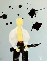 Buy   Hot Summer   Man With Gun Figurative Painting • 82.05£