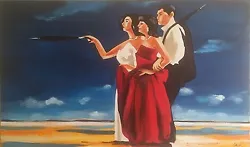 Buy Jack Vettriano - 90x60cm Oil Painting Hand Painted Canvas Signed Picture Wall • 137.02£