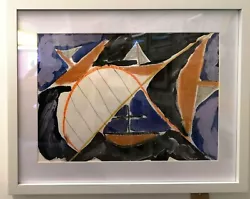 Buy Alfred Wallis Inspired Boats Tamar Bridge Nigel Waters Original Framed Signed • 1,200£