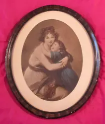Buy Antique Oval Framed Portrait 'Two Young Girls' • 20£