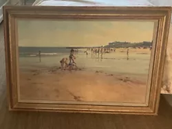Buy Signed Raymond Leech Oil Painting Exploring The Pools-Original Coastal Painting • 1,350£