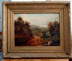 Buy Large Antique 1880 Victorian Oil Painting On Canvas Signed And Dated Gilt Frame • 475£