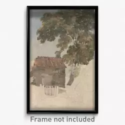 Buy David Cox - Cottage And Trees Print 11x17 Art Poster • 23.62£
