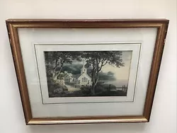 Buy Attributed Dominic Serres Antique Watercolour Painting Church Landscape Picture • 35£