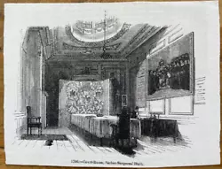 Buy Antique Print London Court Room Barber-surgeons' Hall C1860 Pub. In  Old England • 4£
