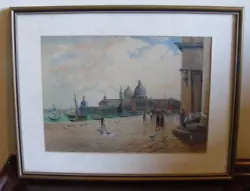 Buy Antique Watercolour 'Venice' Attributed To C. Dyer Circa 1920s • 45£
