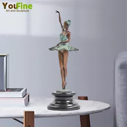 Buy Bronze Ballet Dancer Sculpture Ballerina Dance Bronze Statue For Home Decor Gift • 300£