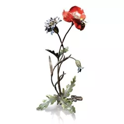 Buy Richard Cooper Bronze Nature Trial Collection Poppy, Cornflower & Bee Figurine • 180£