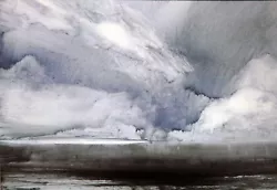 Buy Original Scottish Art  - Oil Painting - North Sea Cloudscape • 95£