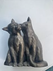 Buy FRITH SCULTURES Bronze Cats Yum-Yum And Friend Paul Jenkins Signed P.J. • 20£
