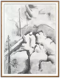 Buy DAVID HARE Large Original Painting Signed Mountain Landscape Framed Artwork Rare • 3,524.79£