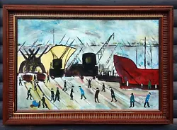 Buy L.S.LOWRY Signed OLD MASTER LARGE ORIGINAL OIL PAINTING ON BOARD  • 599.99£