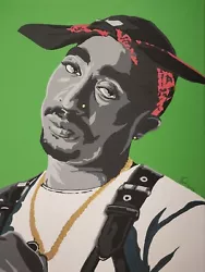 Buy Tupac Shakur, Original Hand Painted Artwork 16 ×22  • 70£