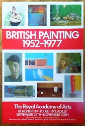 Buy British Painting 1952 - 1977 Vintage Original Art Poster Royal Academy Of Arts • 47.36£