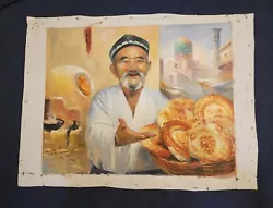Buy Russian Uzbek Impressionist Oil Painting  Tashkent - The City Of Bread  19.5X15 • 326.02£