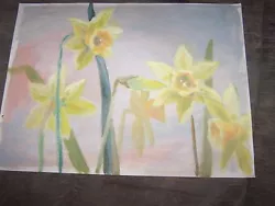 Buy Original Oil Painting By Peg Humphreys, Daffodils, Signed Peg On Back 12 X16  • 307.12£