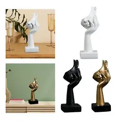 Buy Thinker Statue Half Face Sculpture Abstract Figurine Crafts For Bookshelf • 14.21£