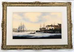 Buy Estuary Scene By Ken Hammond In Fab 'old Gold' Frame Ripe For Mirror Conversion • 110£