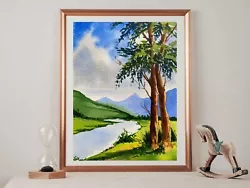 Buy Mountain Stream | Original Hand Painted | Watercolour Painting | Landscape | A5 • 45£
