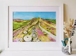 Buy Watercolour Art Painting Original, Mam Tor, Peak District.  • 120£