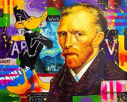 Buy Nastya Rovenskaya- Original Oil On Canvas  Van Gogh  • 3,488.97£
