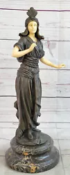 Buy Bronze Sculpture Persian Persia Princess Holding Fan Hot Cast Handcrafted Figure • 472.67£